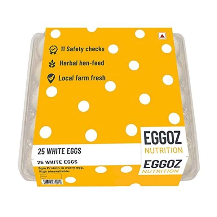 EGGOZ EGGS BOX 25 WHITE