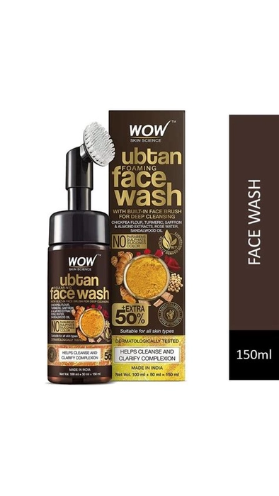 WOW Ubtan Foaming Facewash - 150ml