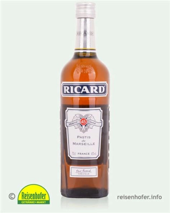 Ricard Aperitif 45 Anise Pastis De Marshelle