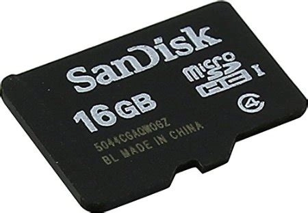 Sandisk 16 GB MicroSD Class 4 Memory Card