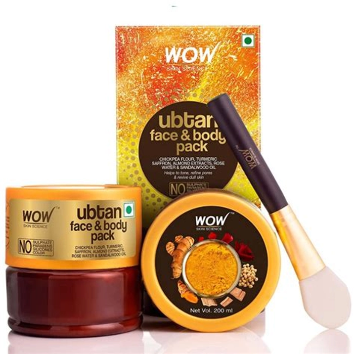 WOW Ubtan Face & Body Pack - 200ml