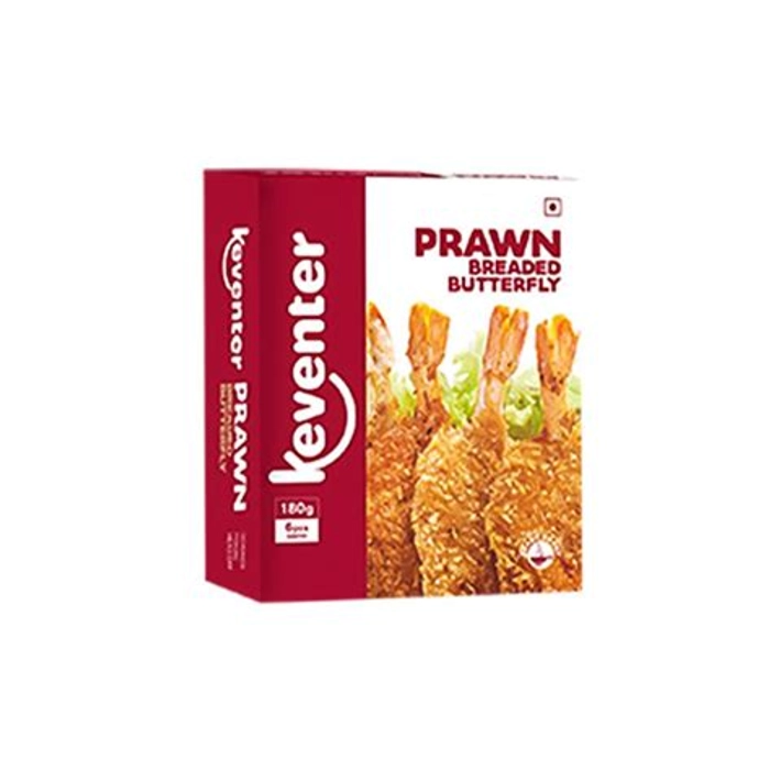 KEVENTER PRAWN PRAWN BUTTERFLY BREADED 180GM