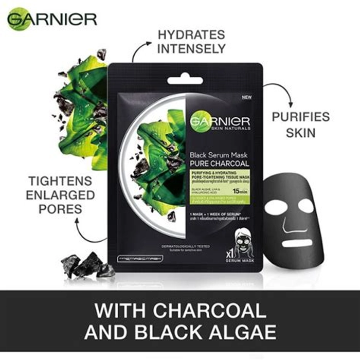 Garnier Pure Charcoal Serum Sheet Mask