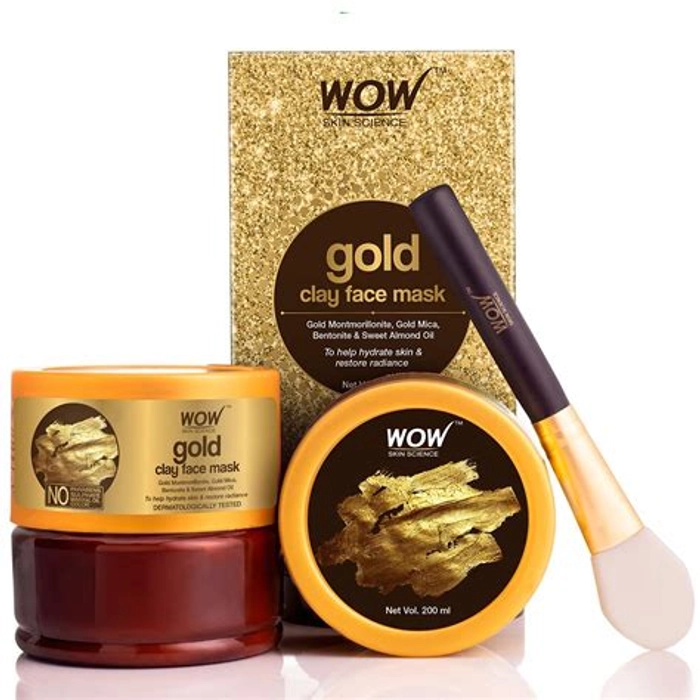 WOW Gold Clay Face Mask - 200ml