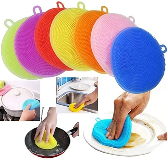 Silicone Dishwashing Scrubber (5 pcs Set)