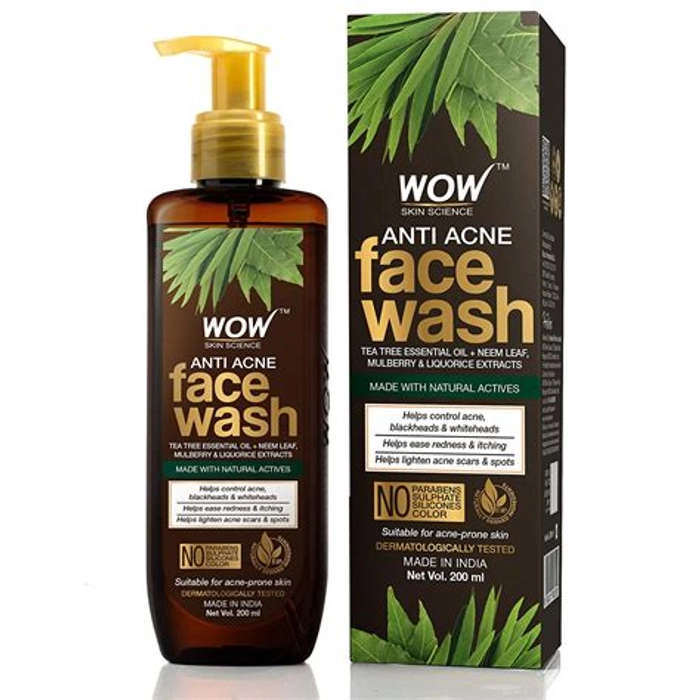 WOW Anti Acne Facewash - 200ml