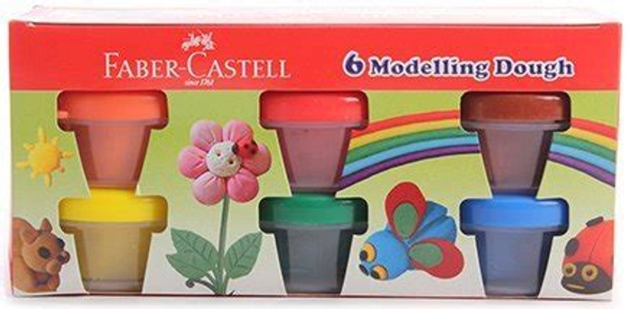 Faber Castell Modelling Dough 300g 6 Shades