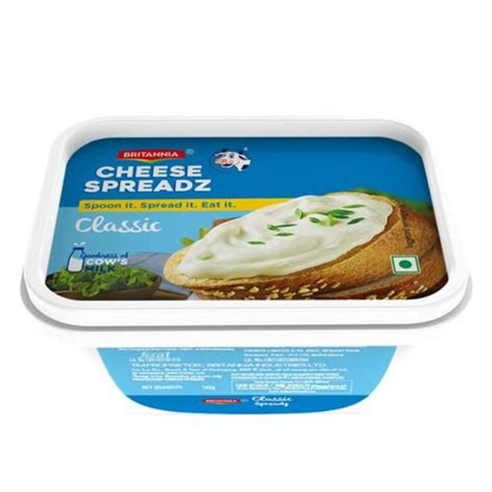 BRITANNIA CHEESE SPREAD CLASSIC 180G 30PK CBB NEW