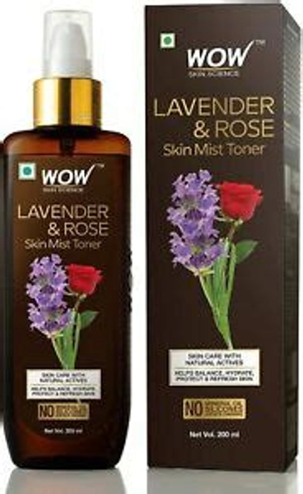 WOW Lavender & Rose Skin Mist Toner - 200ml