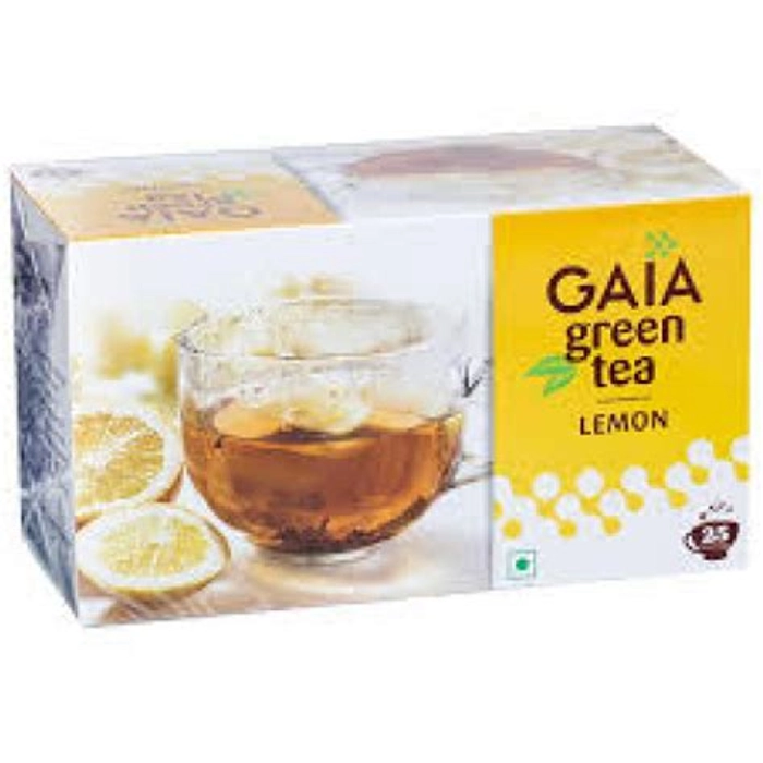 Gaia Green Tea + Lemon  And  Honey 25 Tea Bags