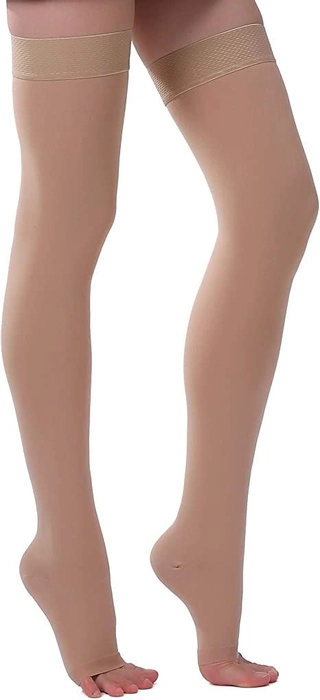 IMPEXIC - Medical Compression Stockings for Varicose Veins Class 1 Thigh  Length : Amazon.in: Health & Personal Care