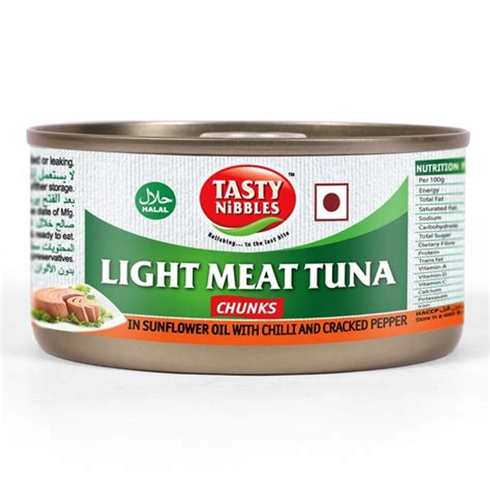 TN LIGHT MEAT TUNA CHUNKS IN SUNFLOWER OIL CANNED