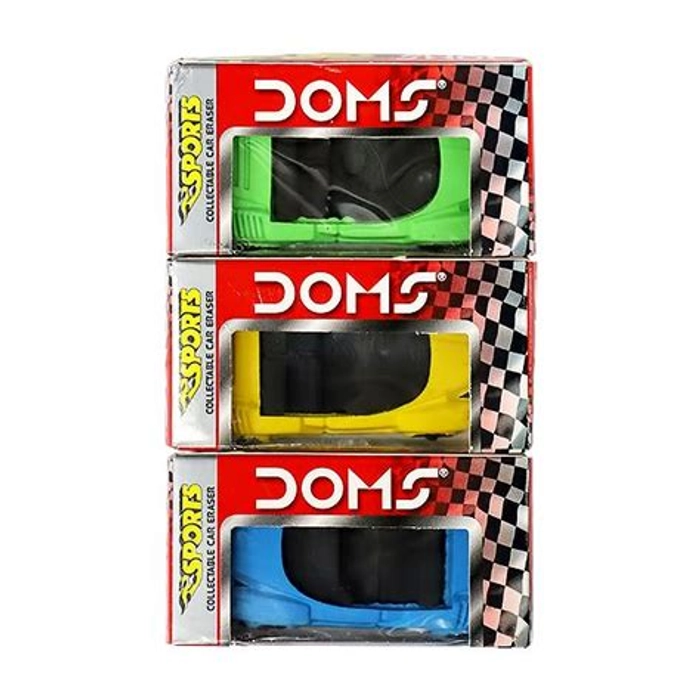 DOMS Sports collectable car eraser Eraser  (Multicolor) 4 PCS