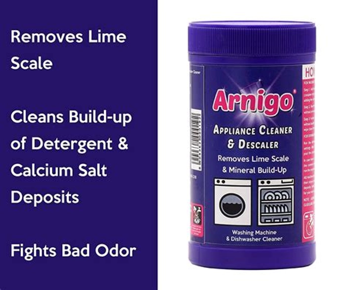 Arnigo Descaler | Washing Machine Cleaner and Dishwasher Cleaner (250g) | Cleaning & Descaling Powder