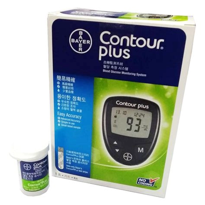 Contour Plus Glucometer Kit (With Free 25 Strips)