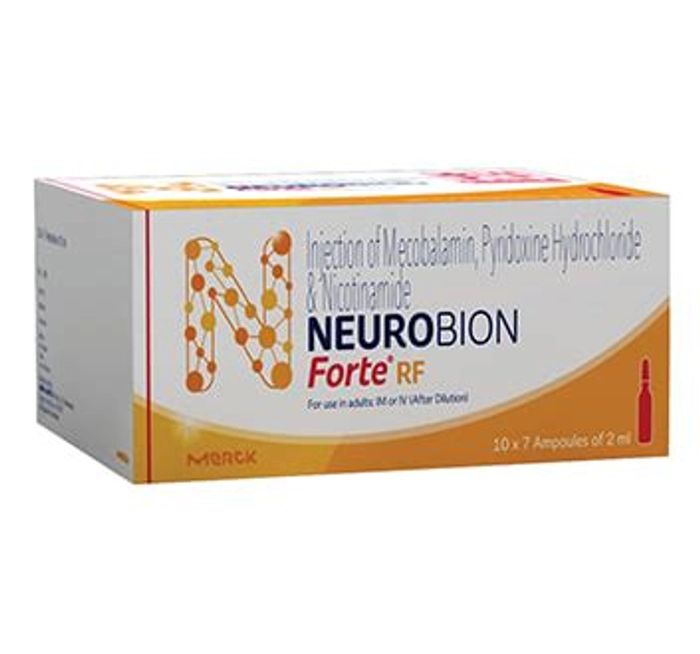 Neurobion RF Forte Injection (2 ml in 1 ampoule) Pack of 7ampoule
