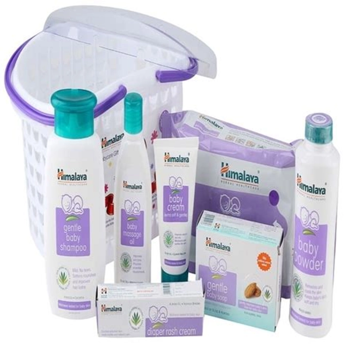 Himalaya Baby Summer Gift Basket (Pack of 7 with Teddy) & Himalaya Baby Gift  Pack Basket,Pack of 1 set,white - Price History