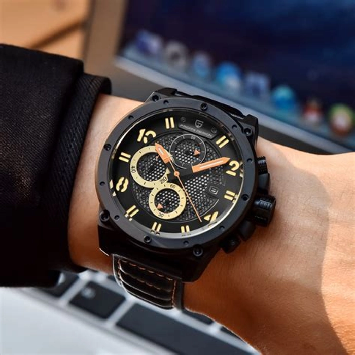 FODG watches especially for business men clearly formal with black color :  Amazon.in: Watches