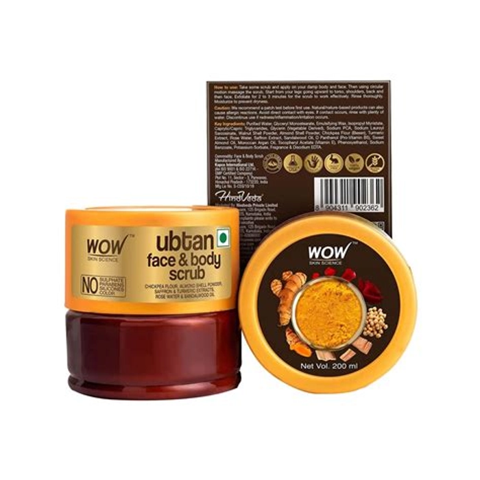 Wow Ubtan Face And Body Scrub 200 Ml