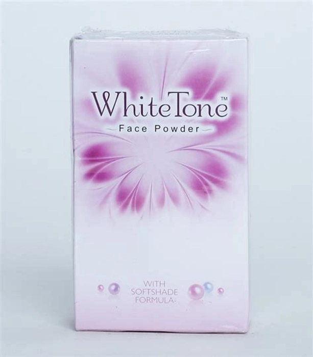 white tone face powder.