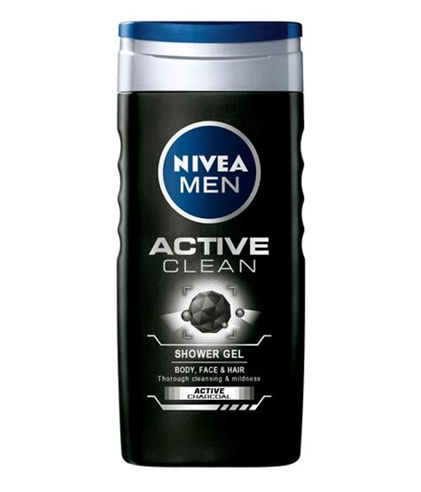 Nivea Active Clean Shower Gel Charcol