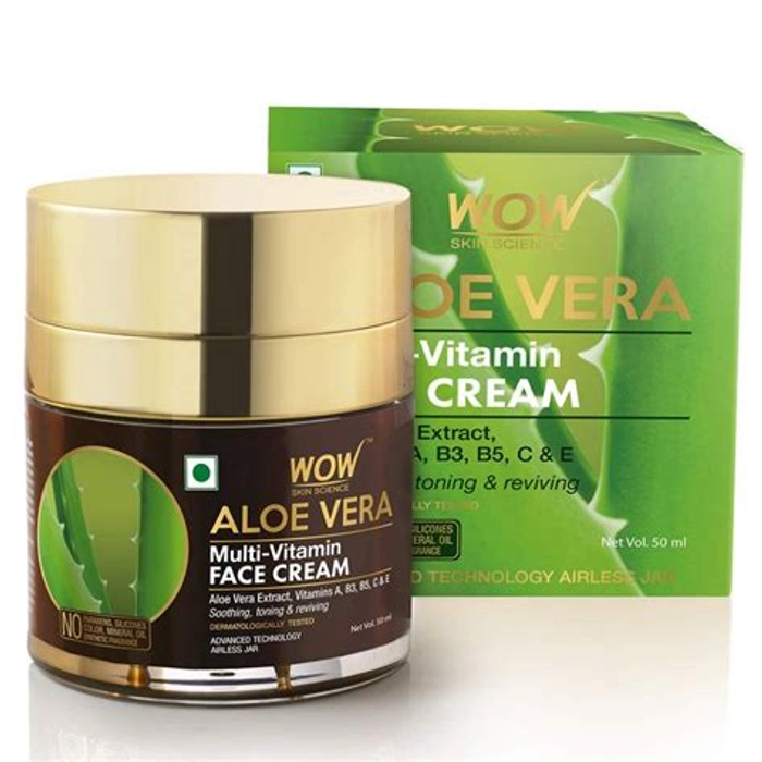 WOW Aloe Vera Multi-Vitamin Face Cream - 50ml