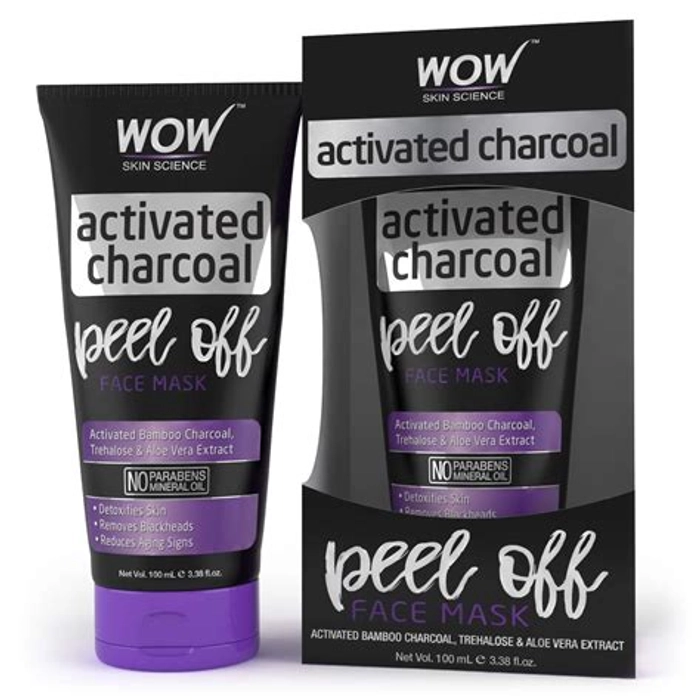 WOW Activated Charcoal Peel Off Mask - 100ml