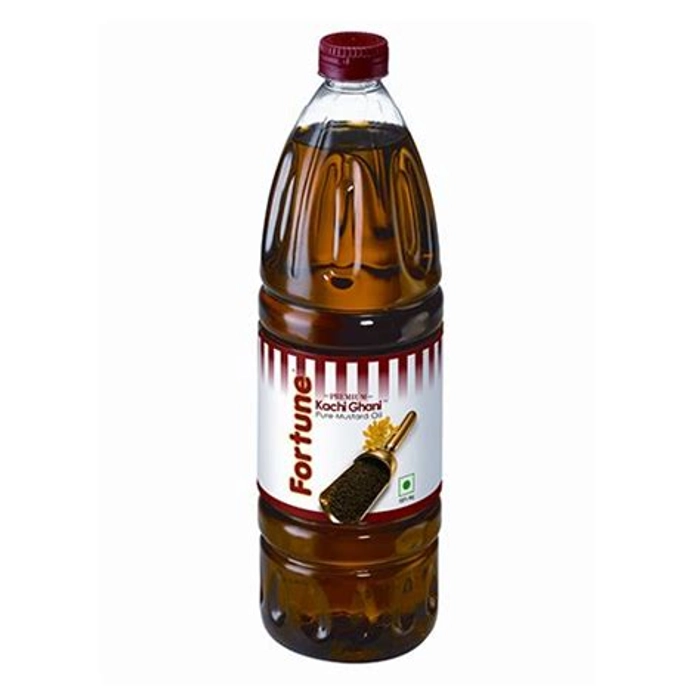 Fortune Kachi Ghani Mustered Oil Plastic Bottle 1L