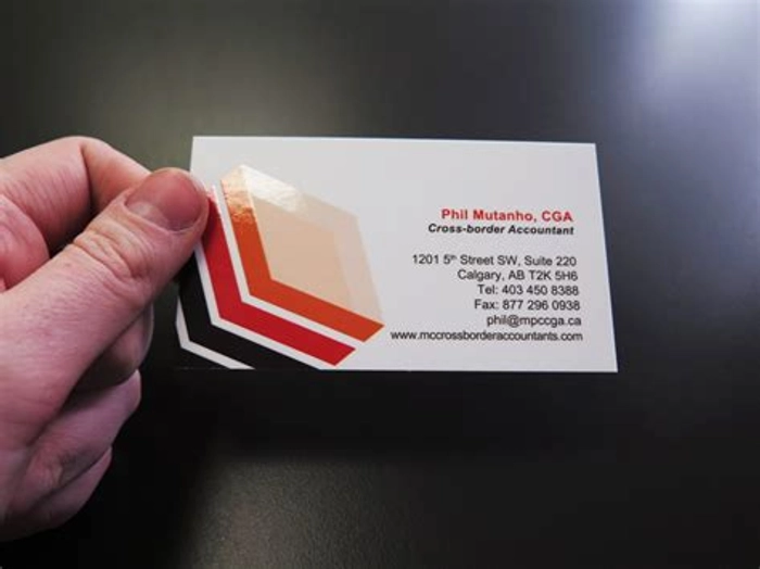 SPOT UV VISITING CARDS