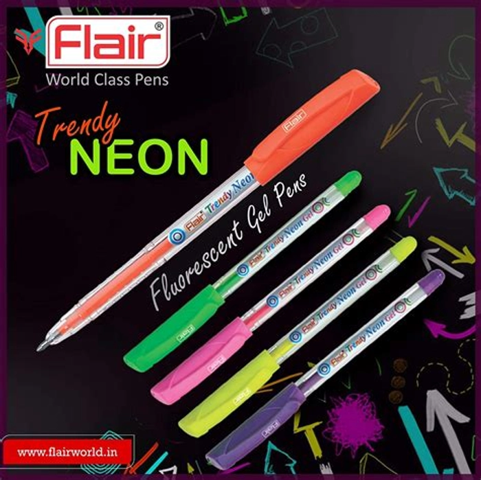 Flair Neon Gel Pen Set