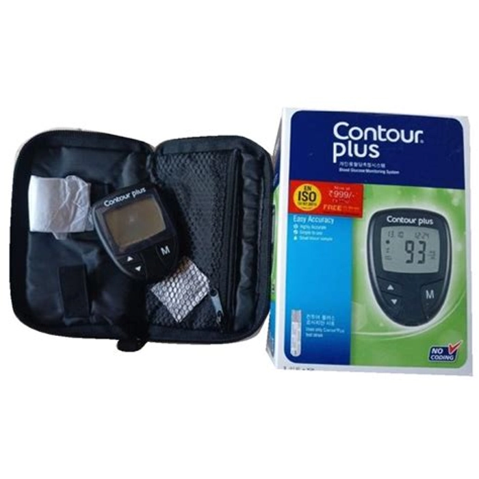 Contour Plus Glucometer Kit (With Free 25 Strips)