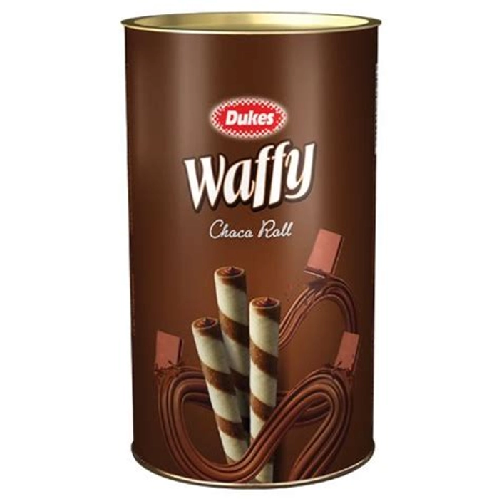 Dukes Waffer Roll  Cream Filled Dark Tin 300 Gm