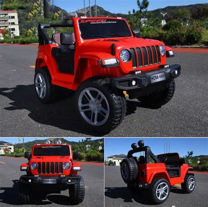 Thar Type Ride On Jeep Children Car for your Toddlers and Kids (RED)