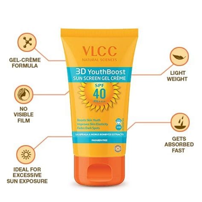 VLCC 3D Youth Boost SPF 40 Sunscreen Gel