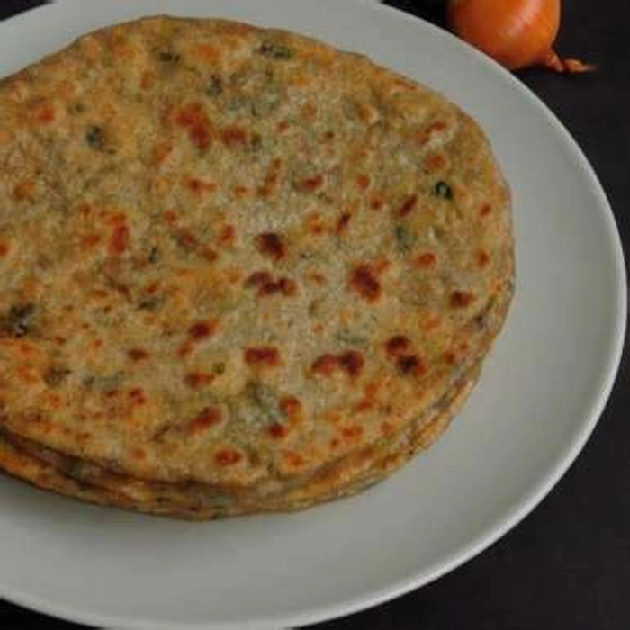 Onion Paratha (Normal Aata with Ghee)