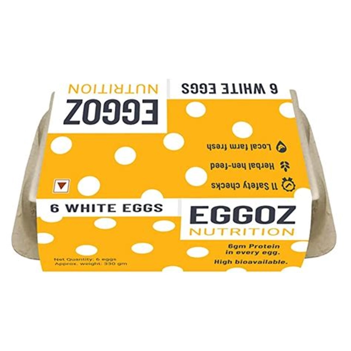 EGGOZ EGGS BOX 6 WHITE