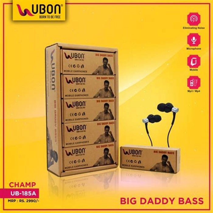 UBON MEGA BASS 50 Wireless Bluetooth On Ear Headphone With Mic (Brown) at  Rs 999/piece, New Delhi