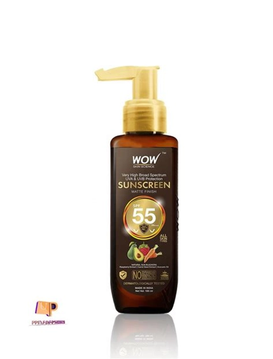 Wow Sunscreen Spf 55 Lotion 100Ml Bottle