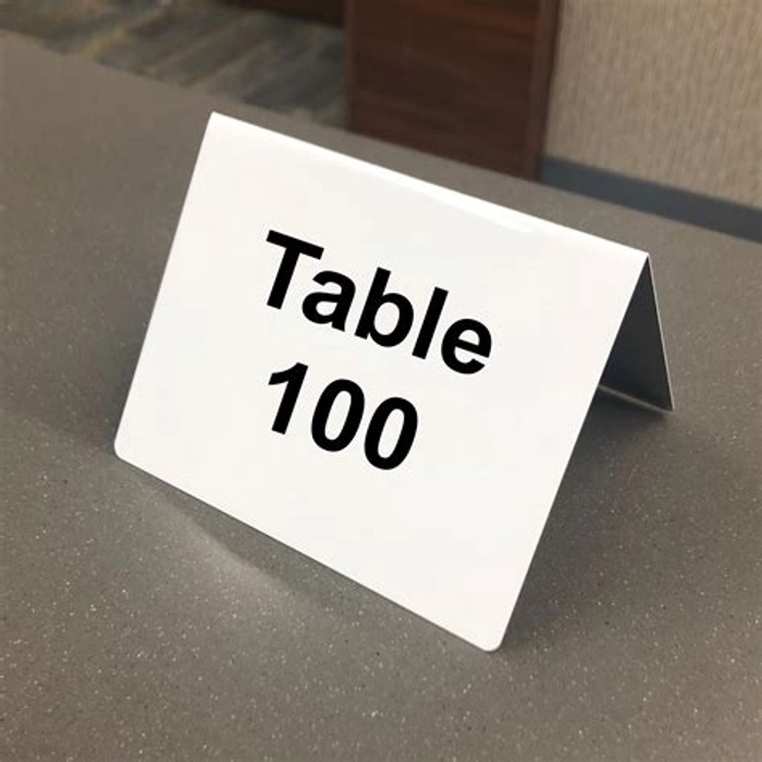 TABLETOP SIGNS