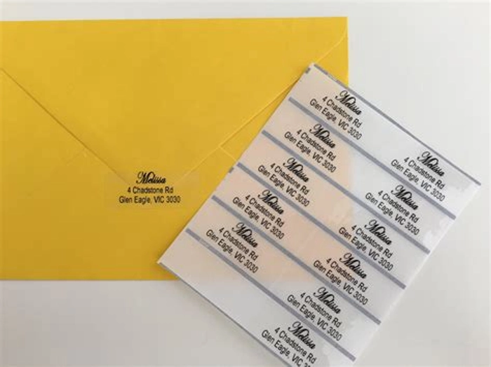 RETURN ADDRESS LABELS