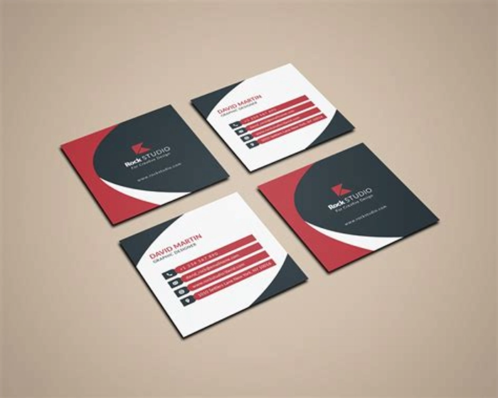 SQUARE VISITING CARDS