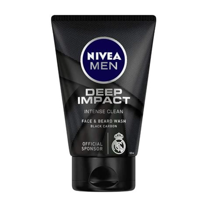 Nivea Men Deep Impact Intense  Clean Face & Beard Wash