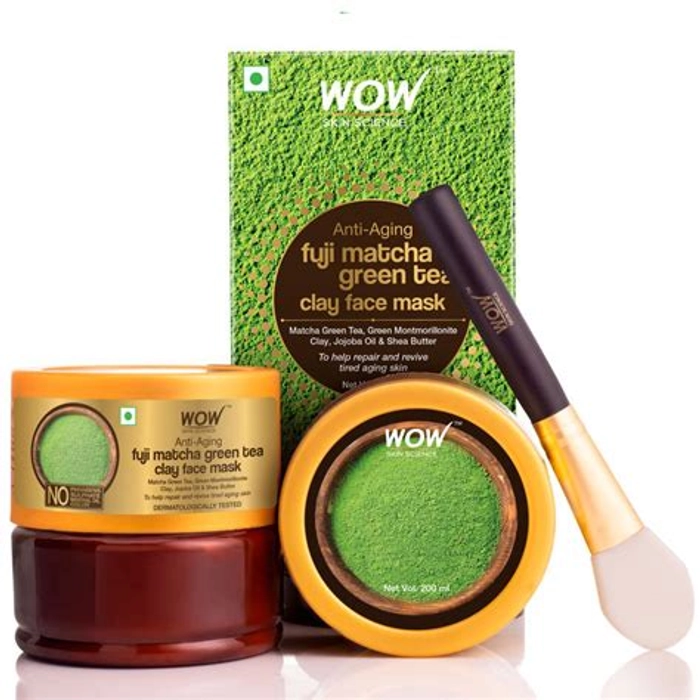 WOW Anti-Aging Fuji Matcha Green Tea Clay Face Mask - 200ml