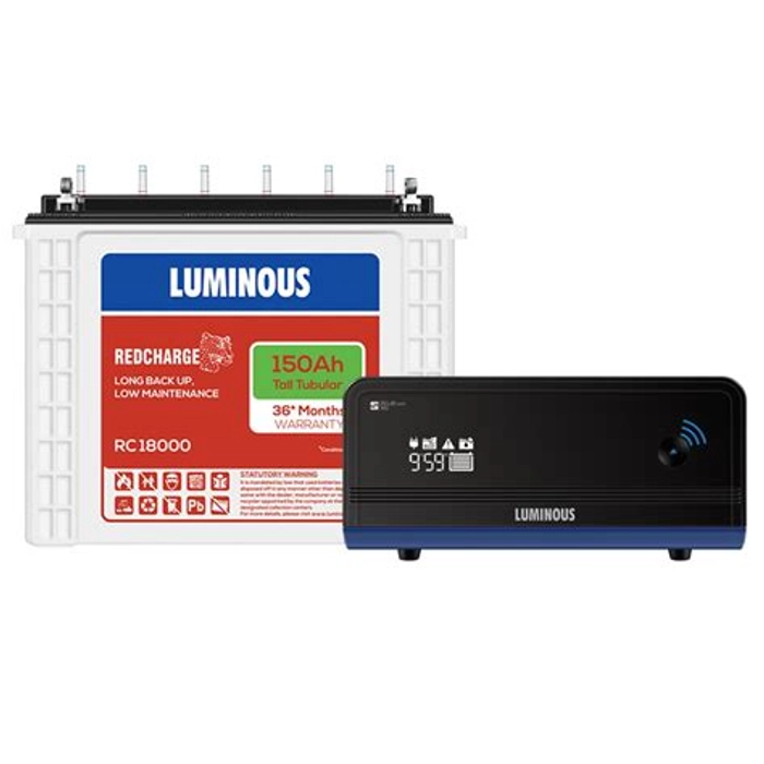 Buy Luminous Zelio + 1100 With Shakti Charge SC18054 150Ah Tall Tubular ...