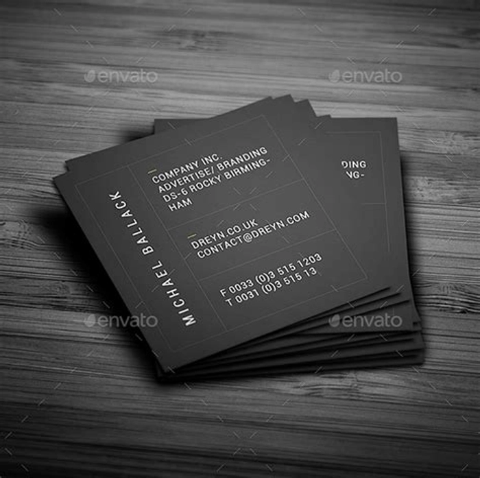 SQUARE VISITING CARDS