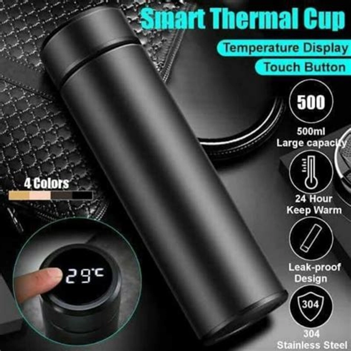 Led Screen Insulated Water Bottle 500 ML Stainless Steel Vacuum Flask