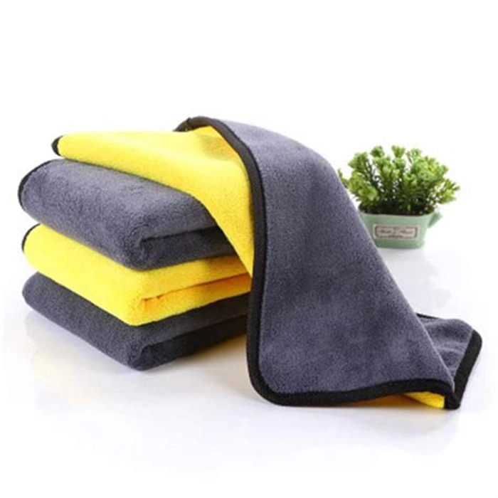 Microfiber Cleaning Cloth  Double Side Microfiber Towel Cleaner Duster & Wipe Wax For Car Care, Bike, Kitchen, and Other Home