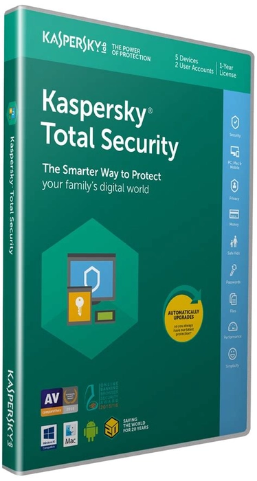 Kaspersky Total Security (1 Year, 1 Device)