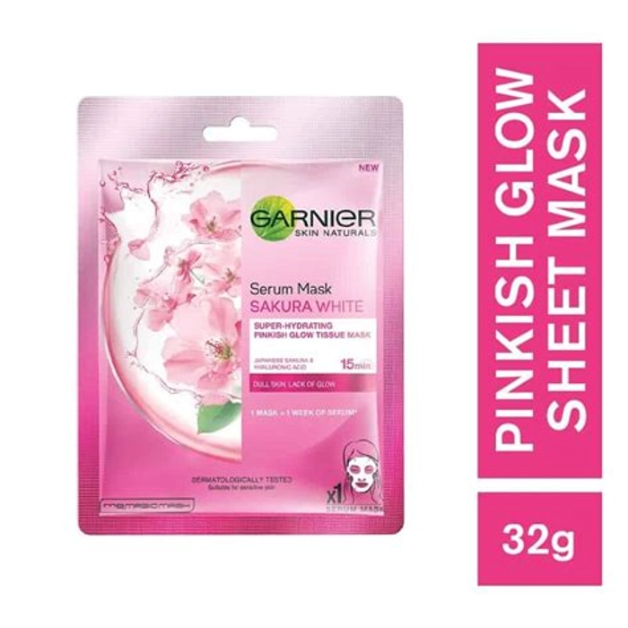 Garnier Sakura White Serum Sheet Mask