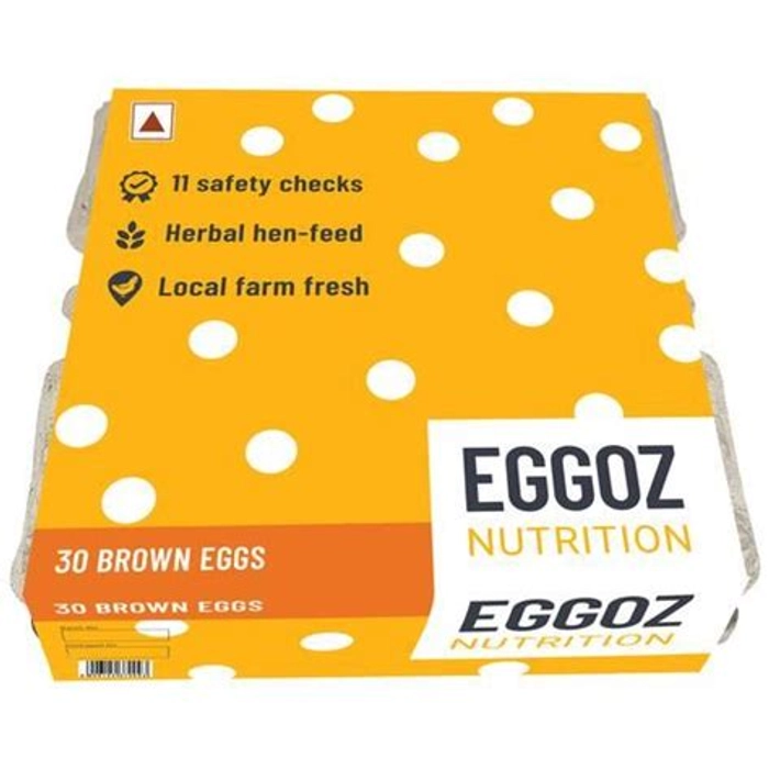 EGGOZ EGGS BOX 25 BROWN